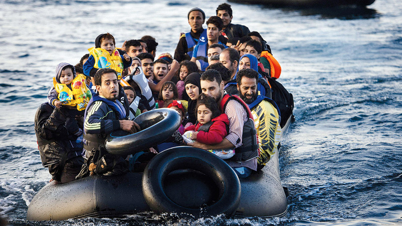 غالبية اللاجئين الذين وصلوا إلى السويد عام 2015 من الشرق الأوسط.   أ.ف.ب
