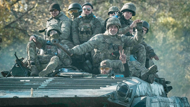 القوات الأوكرانية في خاركيف حظيت بدعم استخباري وعسكري. أ.ف.ب