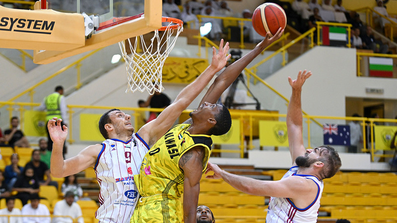 الشارقة فاز على الوصل بنتيجة (97-88). تصوير: باتريك كاستيلو