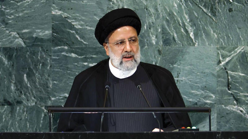 رئيسي انتقد أمام الأمم المتحدة سياسة الكيل بمكيالين. أ.ف.ب