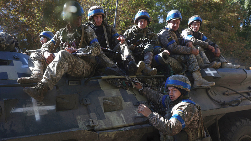 الجيش الأوكراني سيكون أول المستهدفين إذا استخدمت روسيا سلاحاً نووياً. أ.ف.ب