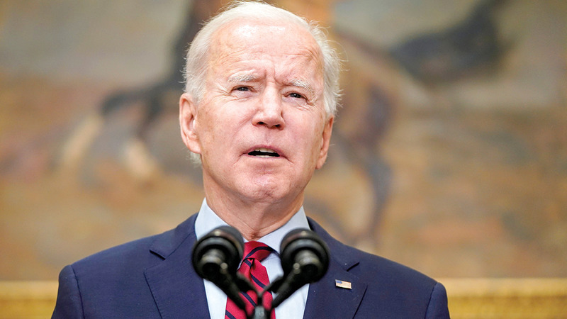 ألقى بايدن خطاباً إلى الأمة  في الأول من سبتمبر أعلن فيه أن القضية المركزية هي التطرف.   رويترز