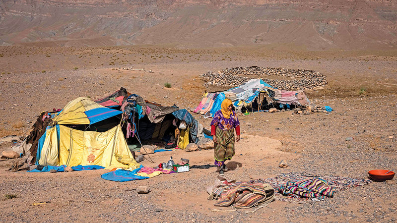 الترحال في جنوب شرق المغرب لم يعد كما كان سابقاً. أ.ف.ب