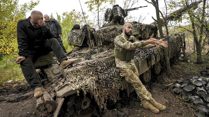 الجنود الأوكرانيون يحرزون تقدماً في المناطق التي أعلنت روسيا ضمّها إلى أراضيها. رويترز