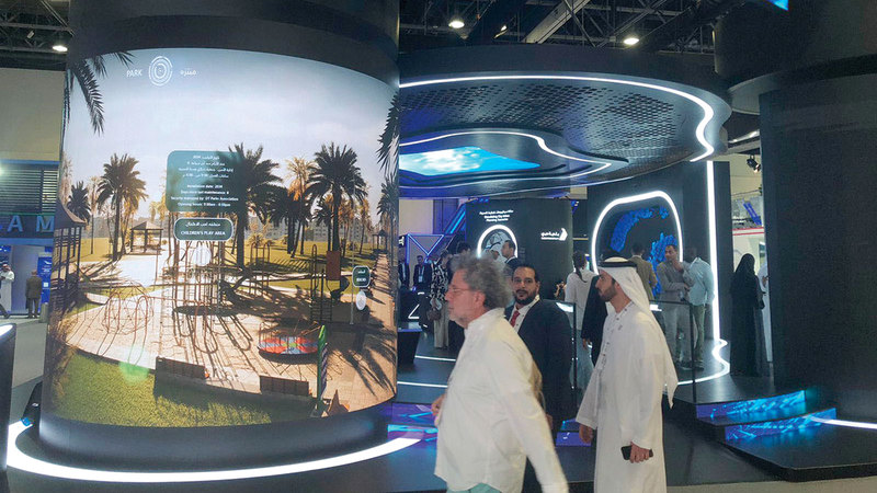 بلدية دبي عرضت مشروعها في معرض جيتكس.    من المصدر