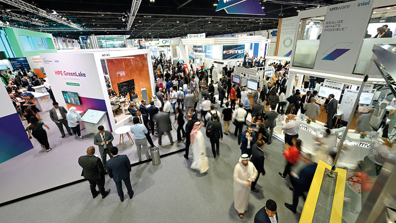 تنظيم المسابقة حضورياً على مدى 5 أيام في جيتكس. تصوير: مصطفى قاسمي