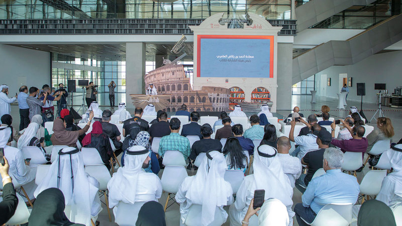 العامري أكد خلال الكشف عن تفاصيل المعرض أن اهتمام الشارقة بالكتاب هو اهتمام بمستقبل وراهن الثقافة العربية كلها. من المصدر