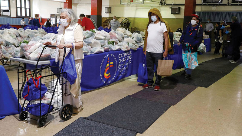 عدد الجياع في أميركا الآن أكثر مما كان عليه الحال خلال وباء «كورونا». رويترز