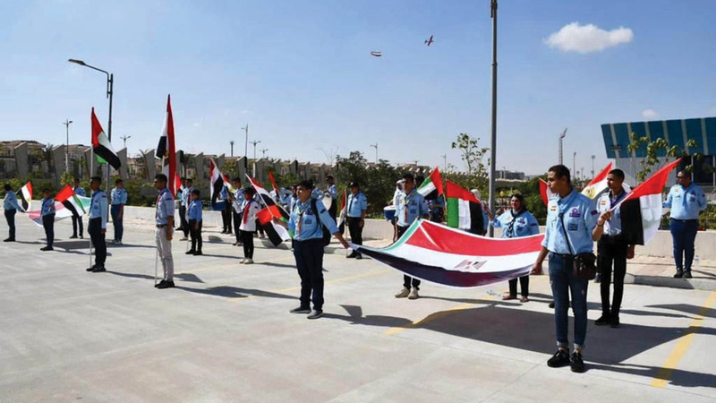 المهرجان الشبابي في مصر يحتفل بمرور 50 عاماً على تأسيس العلاقات المصرية - الإماراتية.   من المصدر