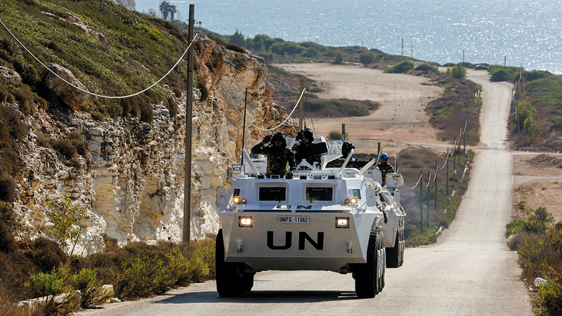 ترسيم الحدود بين لبنان وإسرائيل مشروع مؤجل.   رويترز