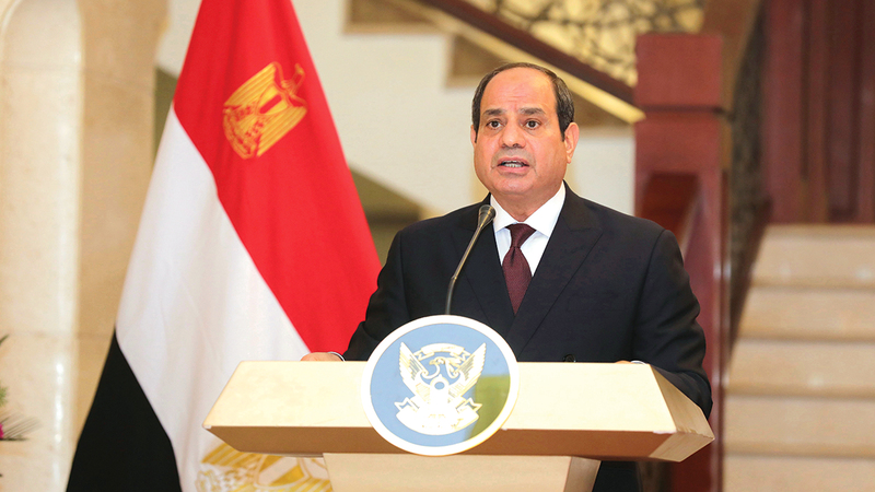 عبدالفتاح السيسي: «الشعبان المصري والإماراتي دائماً على قلب رجل واحد».