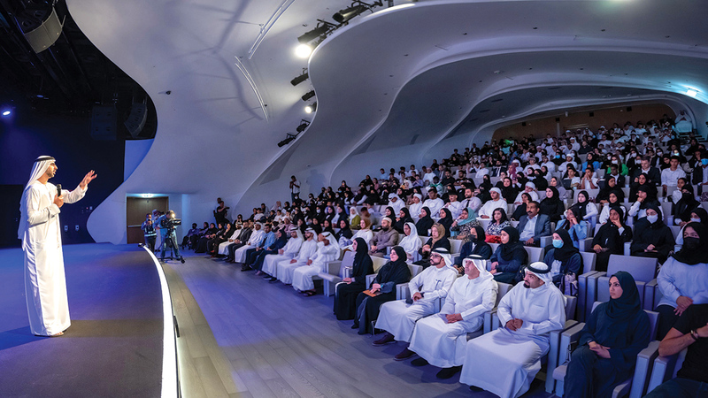 العلماء متحدثاً في افتتاح فعاليات &laquo;الإمارات تبرمج&raquo;. من المصدر