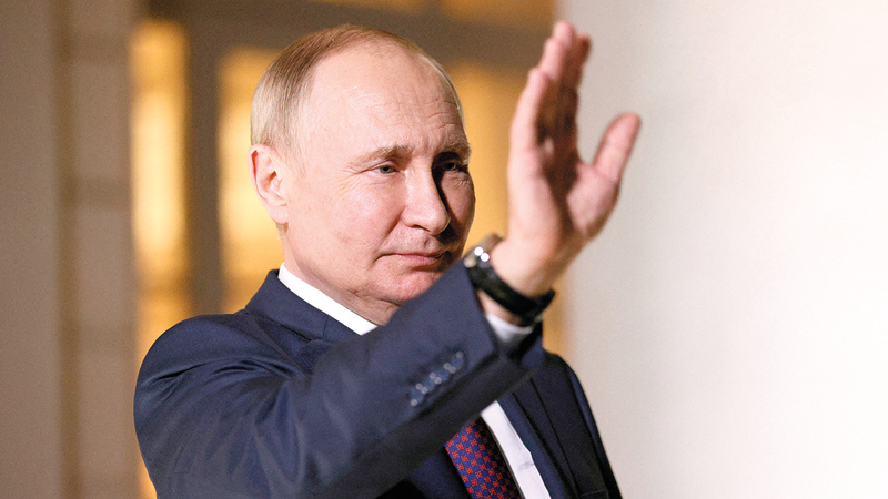 بوتين لن يستسلم مهما كلفه الثمن. رويترز