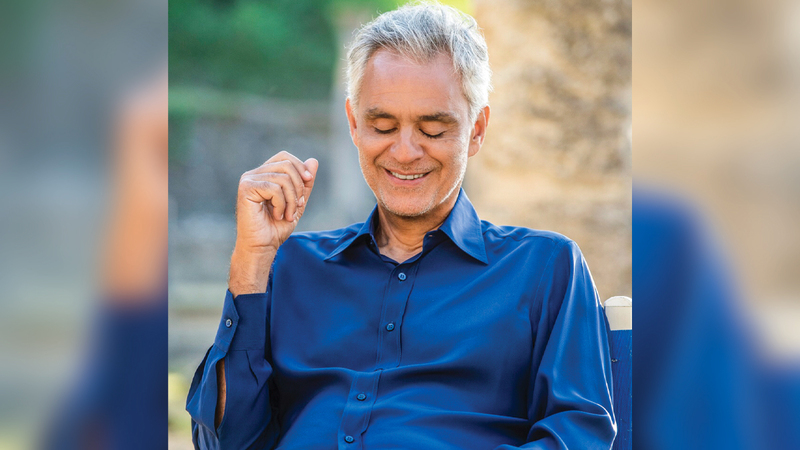 أندريا بوتشيلي سيقدم حفلاً خاصاً في «حديقة الاتحاد» بأبوظبي في 24 الجاري. من المصدر