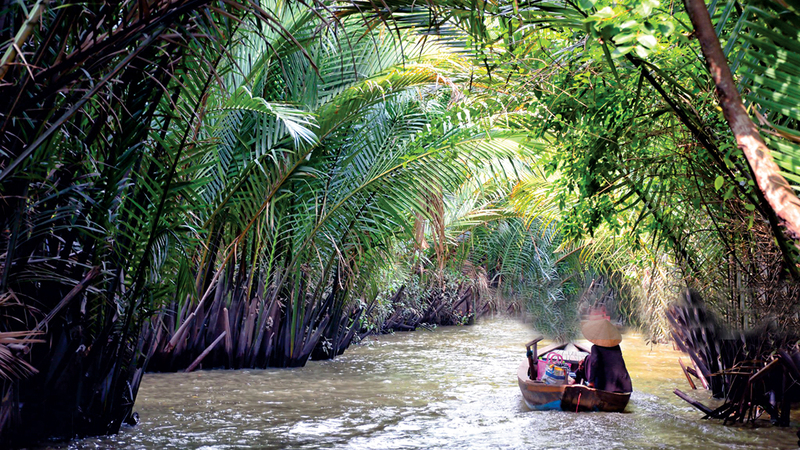 مياه ميكونغ في فيتنام تعاني الملوحة والتناقص جراء تغير المناخ. غيتي