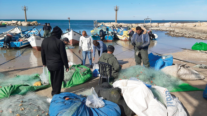 صيادو عكا يشكون من الحظر الزماني والمكاني على الصيد. الإمارات اليوم