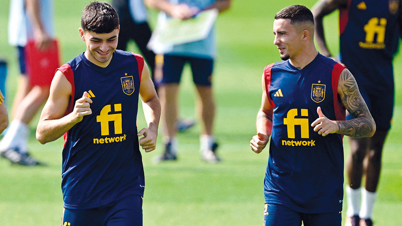منتخب إسبانيا يعوّل على المهاجمين الشباب.    أ.ف.ب
