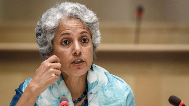 الطبيبة الهندية سمية سواميناثان الرئيسة العلمية لمنظمة الصحة العالمية ستغادر المنظمة.   أرشيفية