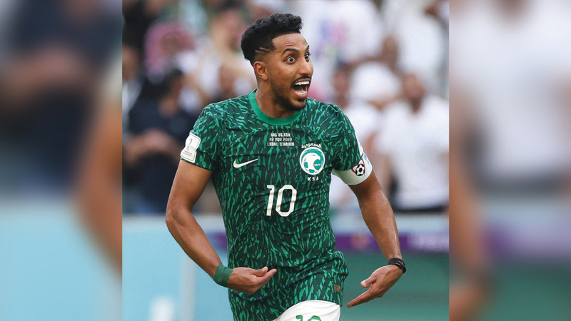 النجم السعودي سالم الدوسري. أ.ف.ب