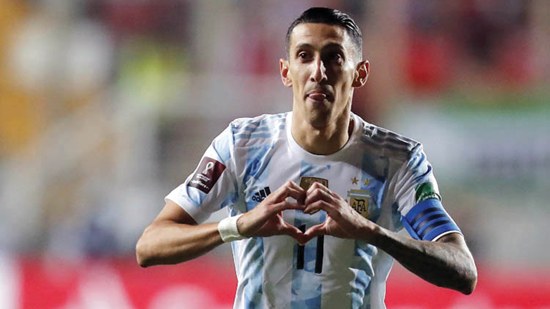 دي ماريا ورفاقه يأملون التعويض أمام المكسيك. أ.ف.ب