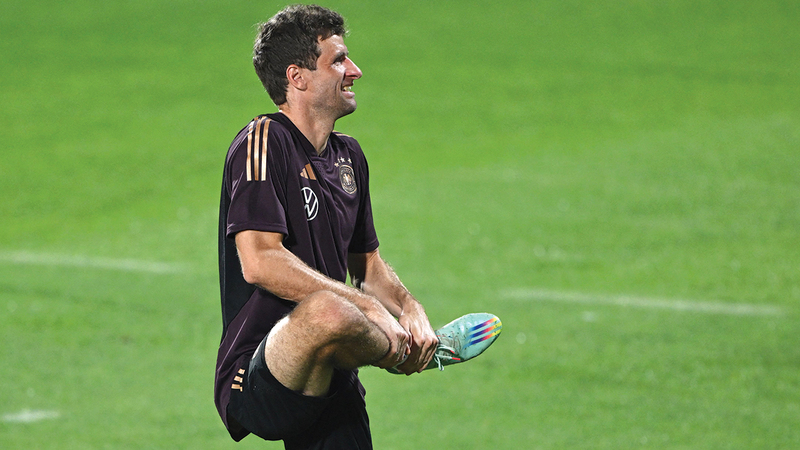 توماس مولر يعود إلى تشكيل ألمانيا. أ.ف.ب