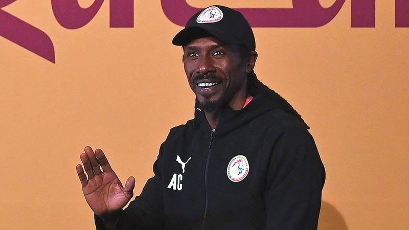 مدرب السنغال أليو سيسيه. أ.ف.ب