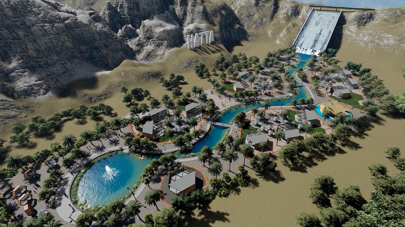 كلفة مشروع «شلالات حتا المستدامة» تبلغ نحو 46 مليون درهم.   من المصدر