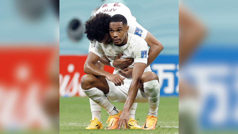 المنتخب القطري يودع المونديال بثلاث هزائم.   رويترز