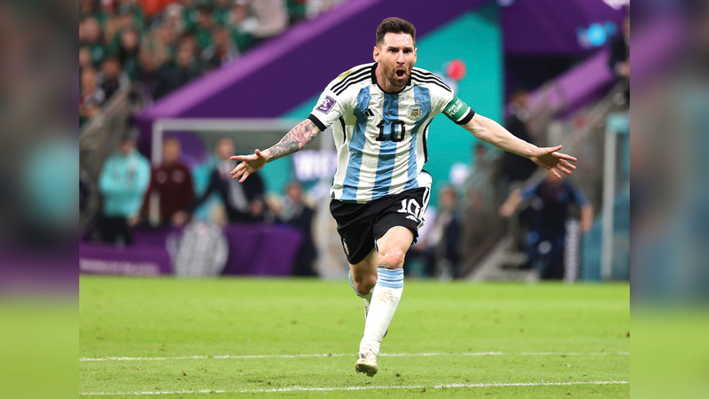 النجم الأرجنتيني ليونيل ميسي.   إي.بي.إيه