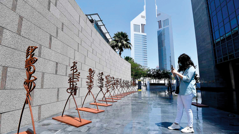 «آرت دبي» من أبرز الفعاليات الفنية الكبرى التي تستضيفها الدولة. تصوير: باتريك كاستيلو (أرشيفية)