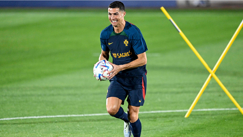 رونالدو مطالب باستعادة شهيته التهديفية أمام سويسرا. أ.ف.ب