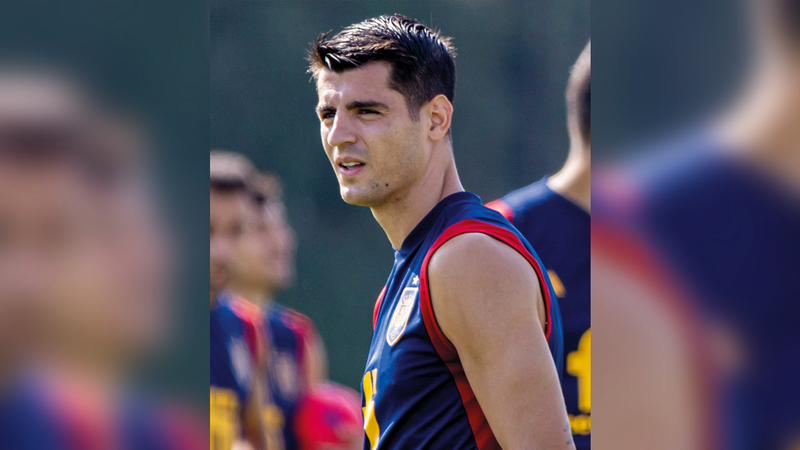 موراتا (البديل الذهبي) في قائمة مدرب إسبانيا لويس إنريكي. إي.بي.إيه