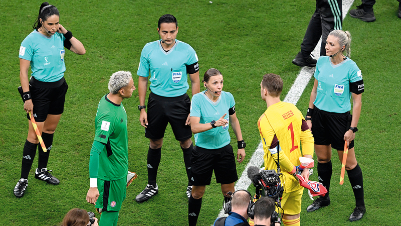 الحكمة الفرنسية ستيفاني فرابارت أدارت مباراة ألمانيا وكوستاريكا. وكالات