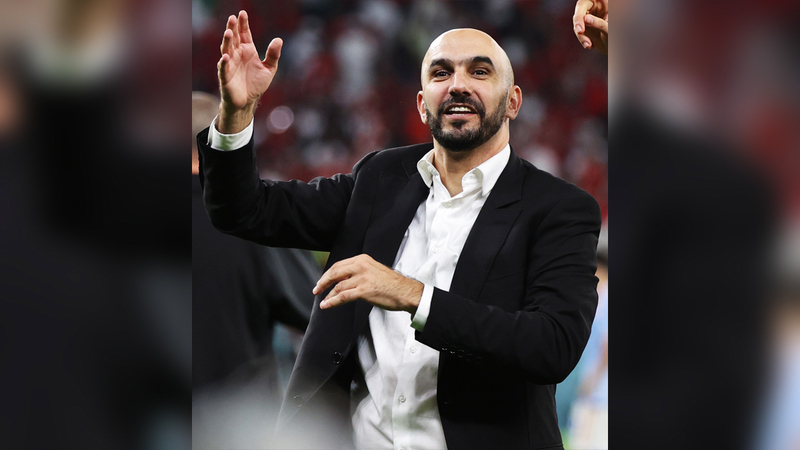 المدرب وليد الركراكي.