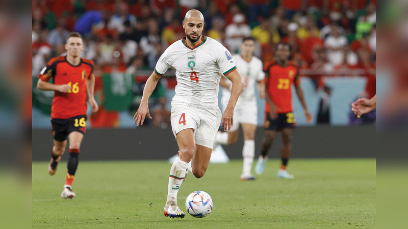 سفيان أمرابط صمام أمان وسط ملعب المنتخب المغربي. إي.بي.إي