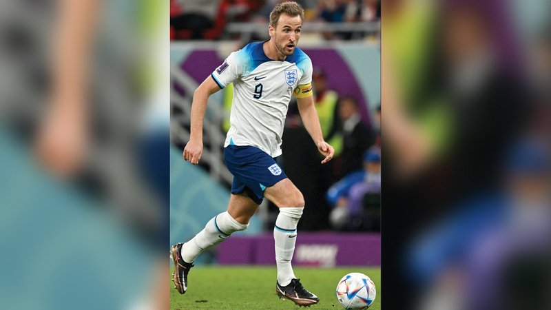 قائد إنجلترا هاري كين يأمل قيادة المنتخب إلى الدور نصف النهائي. أ.ف.ب