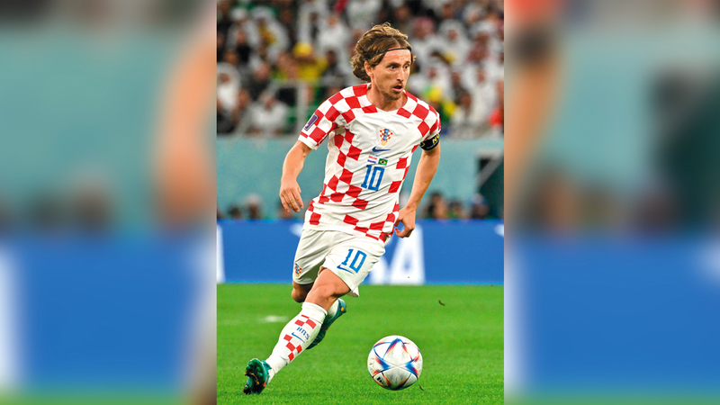 قائد كرواتيا الفذ لوكا مودريتش. أ.ف.ب