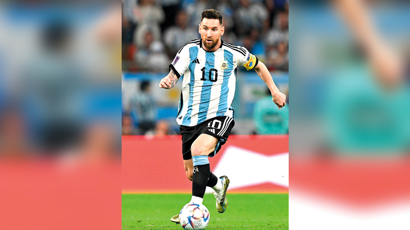أسطورة الأرجنتين ليونيل ميسي. أ.ف.ب