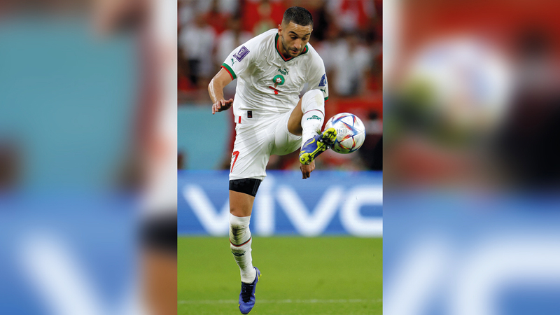 حكيم زياش.    أ.ف.ب