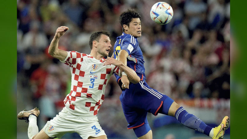 اليابان ودعت المونديال أمام كرواتيا.      أ.ف.ب