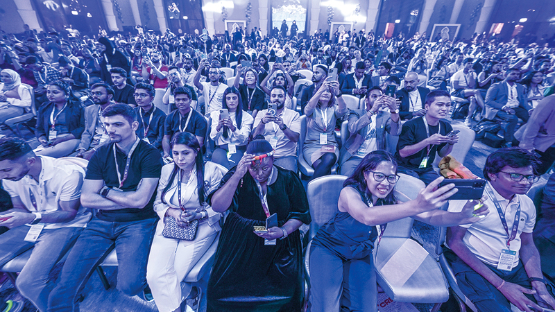 «مؤتمر المليار متابع» استقطب أكثر من 100 مؤثر وصانع محتوى.   تصوير : باتريك كاستيلو