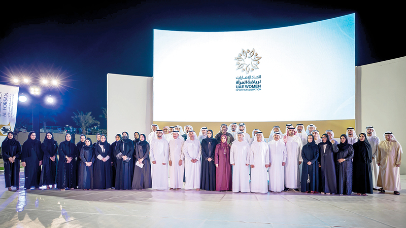 خلال فعاليات الملتقى الرياضي للمرأة.   من المصدر