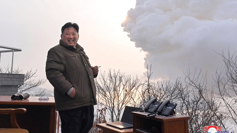 كيم أعرب عن رغبته في أن تكون بلاده القوة النووية الأكبر في العالم.   إي.بي.إيه
