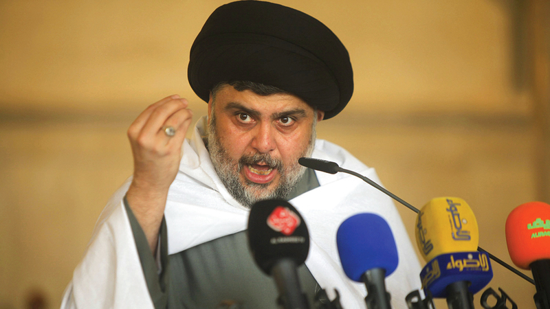 الصدر سحب أعضائه بصورة محيرة من البرلمان العراقي في يونيو 2022.   رويترز