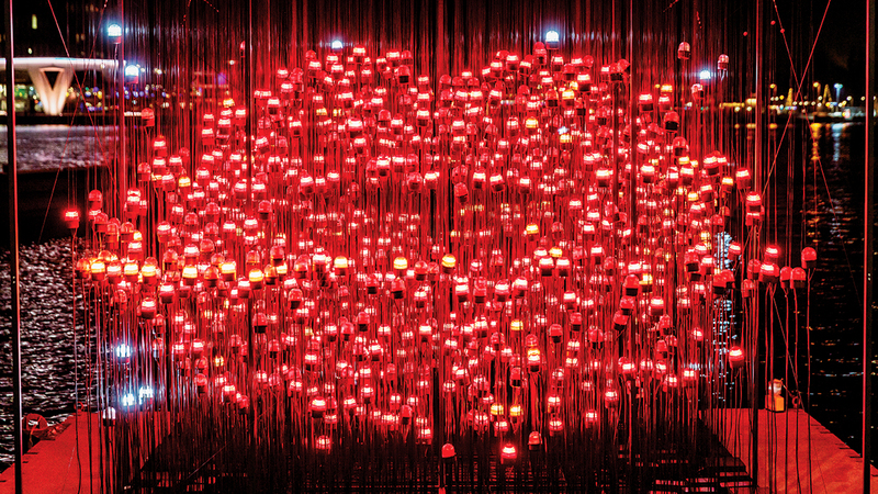 المهرجان يقدّم عرضاً خاصاً يضم 10 تشكيلات ضوئية تفاعلية فريدة في «سيتي ووك».     من المصدر