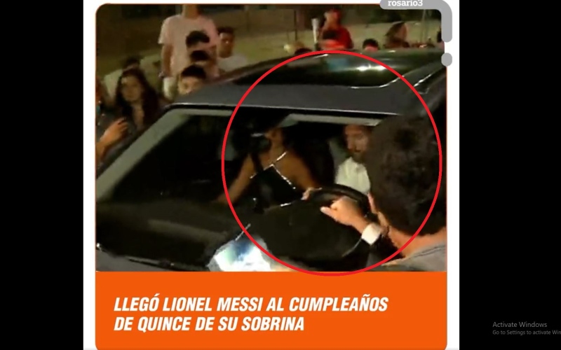 الصورة: ميسي يقود سيارته بنفسه في شوارع روساريو.. فكانت النتيجة كارثية! (فيديو)
