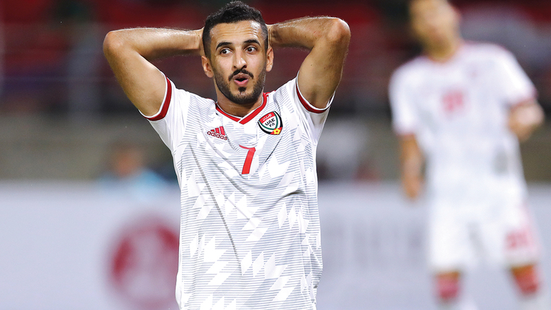 علي مبخوت خارج حسابات مدرب المنتخب الوطني أروابارينا في كأس الخليج.  غيتي