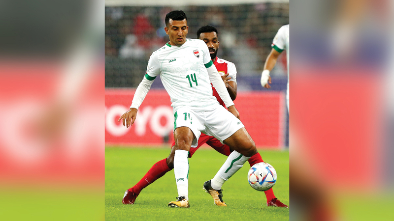 لاعب منتخب العراق أمجد عطوان. من المصدر