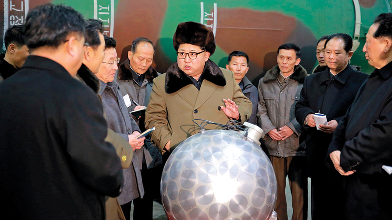 كيم تعهد بـ«زيادة مضاعفة» لإنتاج الأسلحة النووية.  من المصدر