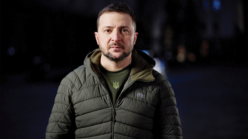 فولوديمير زيلينسكي: «في وقت ما في أواخر ديسمبر، كان ما يقرب من تسعة ملايين شخص من دون كهرباء».